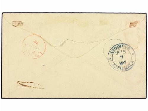 ✉ GUATEMALA. 1878. COBAN a ALEMANIA. Entero postal de 2 real