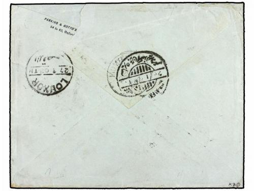 ✉ AFRICA ORIENTAL BRITANICA. 1902. NAIROBI to LONDON. 1 anna