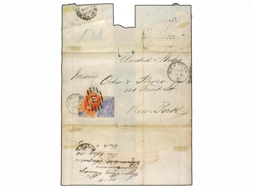 ✉ ESTADOS UNIDOS. 1879. GUANTANAMO (Cuba) to NEW YORK. Folde