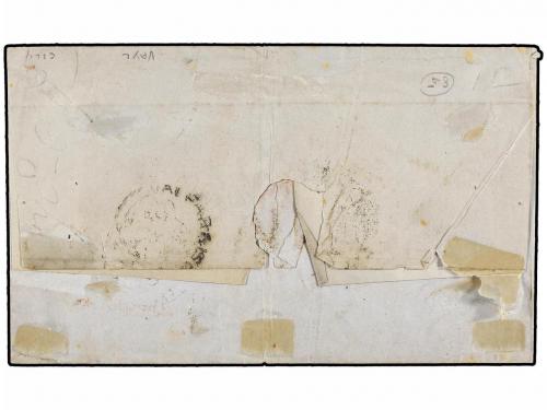 ✉ CHILE. Sc. 12 (3). 1863. VALPARAISO a NEW YORK. 10 ctvos. 