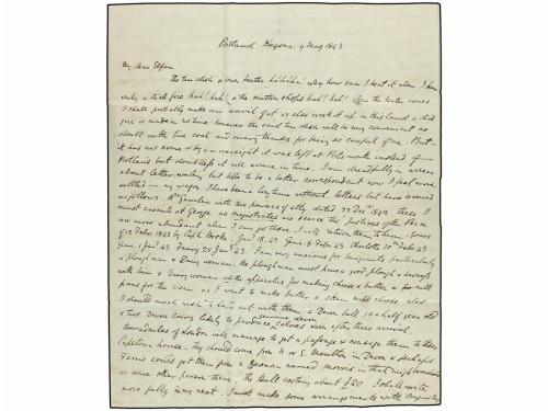 ¿ CABO DE BUENA ESPERANZA. 1843. PORTLAND KYNSNA to IPSWICH.