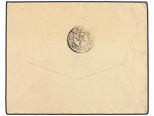 ¿ NOSSI-BE. 1895. NOSSI-BE a PARÍS. Sobre con indicación man