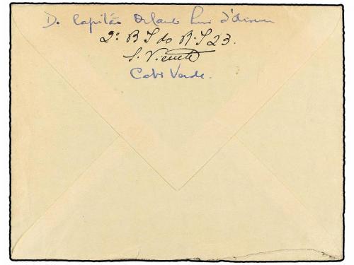 ✉ CABO VERDE. 1944. S. VICENTE a LISBOA. Sobre completo, mar