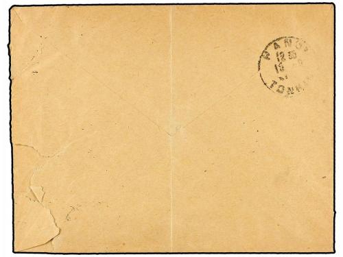 ✉ INDOCHINA. 1920. Envelope (vertical fold) written from Bac
