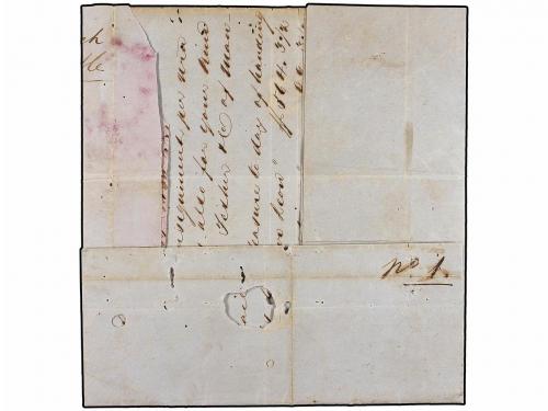 ✉ CUBA. 1858. HABANA a LIVERPOLL. Carta completa, manuscrito