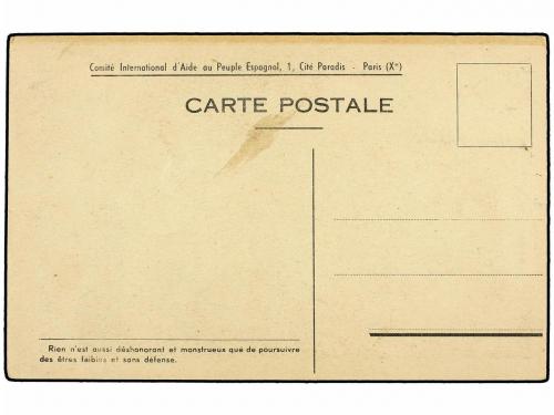 ¿ ESPAÑA GUERRA CIVIL. Tarjeta Postal editada en Francia por