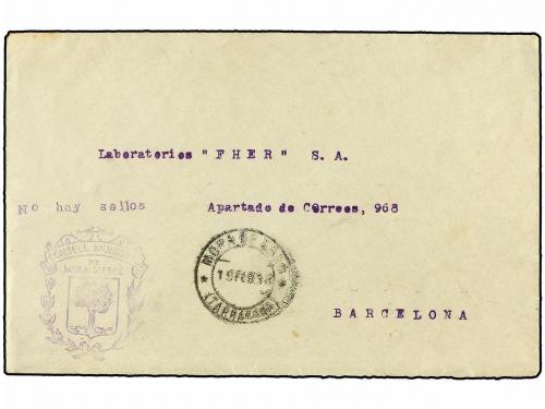 ✉ ESPAÑA GUERRA CIVIL. 1938. Conjunto de 5 cartas circuladas
