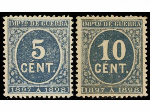 (*) ESPAÑA. Ed. 232/33. 5 cts. y 10 cts. Centrajes perfectos