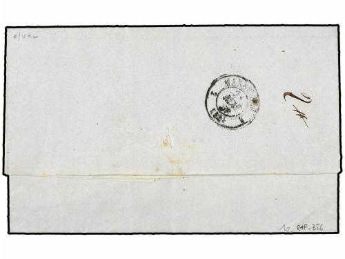 ✉ ITALIA. 1856 (May 15). FRENCH OCCUPATION. Printed heading 