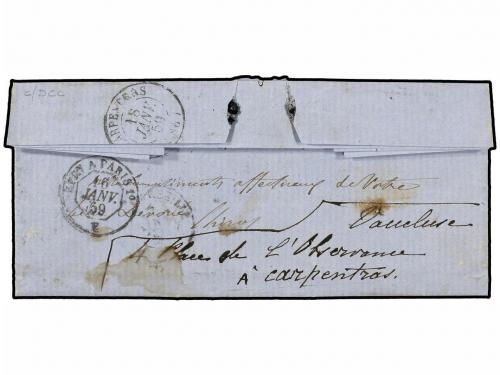 ✉ ITALIA. Ce. 13. 1859 (Jan 11). Entire letter written from 