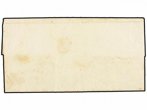 ✉ GRECIA. 1847. CORFÚ to PAXO. Entire letter with scroll COR