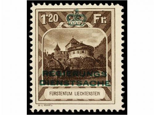 ** LIECHTENSTEIN. Mi. D 1/8. 1932. COMPLETE set, never hinge