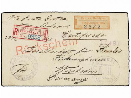 ¿ HONDURAS. Sc. 97 (3), 98. 1897. TEGUCIGALPA a ALEMANIA. 5