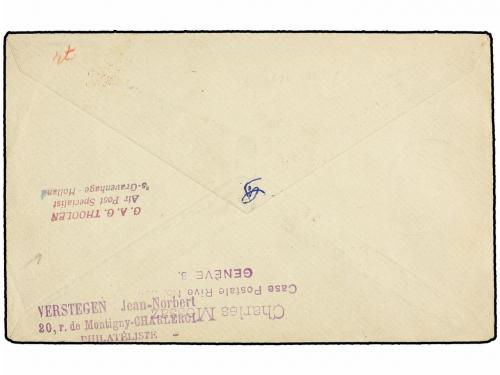 ✉ LIECHTENSTEIN. 1930 (9-IX). TRIESENBERG to USA. 15 rp., 35