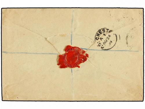 ✉ GIBRALTAR. Sg. 23 (2), 26 (4). 1891. GIBRALTAR to GREAT BR