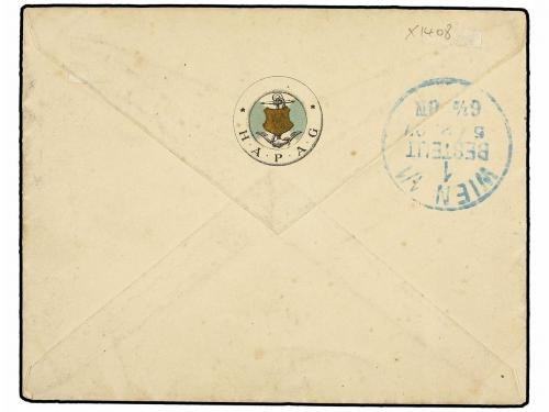 ¿ GIBRALTAR. Sg. 26. 1897. GIBRALTAR to WIEN. Ilustrated H.A