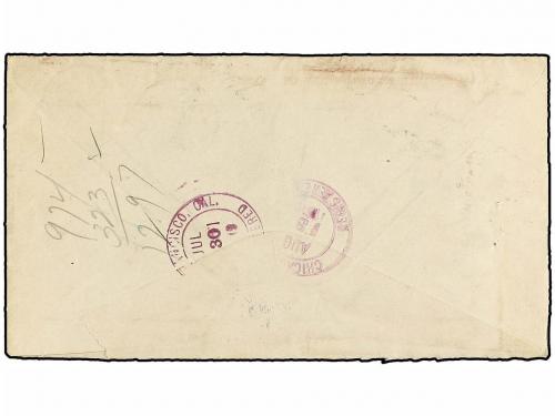 ✉ SAMOA. Sg. 137, 139. 1919. APIA to U.S.A. 2 d. yellow and 