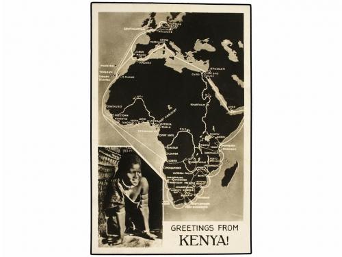 ✉ ZANZIBAR. 1939. ZANZIBAR to ENGLAND. Postcard franked with