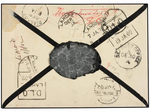 ¿ INDIA INGLESA. 1901. LONDON to INDIA. Official envelope (I