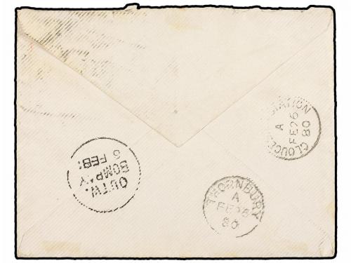 ¿ INDIA INGLESA. 1880. DACCA to ENGLAND. Envelope franked wi