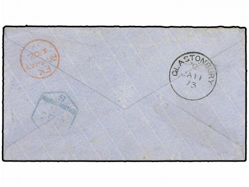 ✉ INDIA INGLESA. 1873. BOMBAY to ENGLAND. Envelope franked w