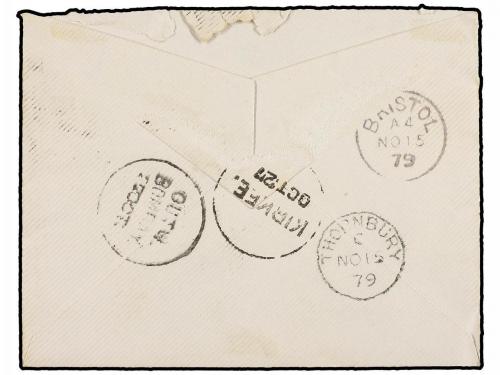 ✉ INDIA INGLESA. 1879. KIRKEE to ENGLAND. Envelope franked w