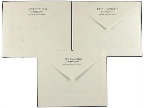 ✉ SARRE. Mi. 179/94 + 195/98. 1934. Complete set on three co