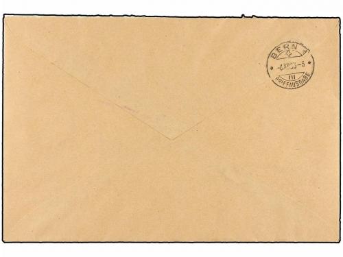 ¿ ALEMANIA. Mi. 499/507. 1933. WIESBADEN to SWITZERLAND. Com