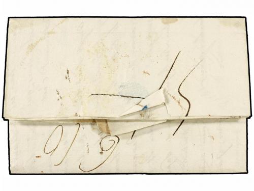 ✉ GIBRALTAR. 1821 (March 22). GRIBALTAR to FRANCE. ECIJA ROU