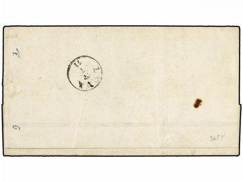 ✉ HUNGRIA. Ed. . 1871 (July). Entire Death Notice used to SZ