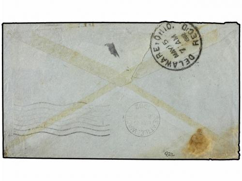 ¿ COREA. Ed. . 1902. Cover to DELAWARE, USA franked by singl