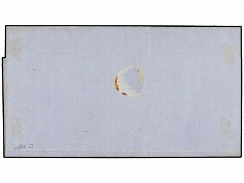 ✉ URUGUAY. Ed. . 1865. Cover to ARGENTINA, with wide margine