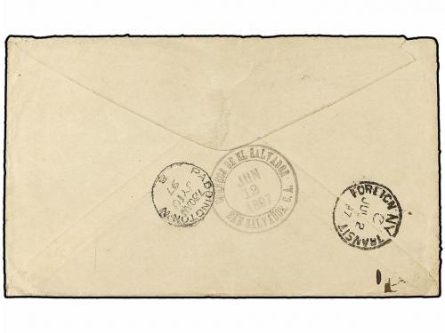 ✉ SALVADOR. Ed. . 1897. 5 c. Postal stationery envelope (H &