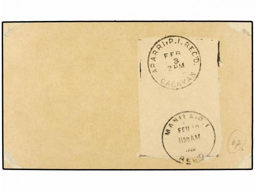 ✉ FILIPINAS. 1926 (31-I). PRIMER vuelo MANILA-SAN FERNANDO-A