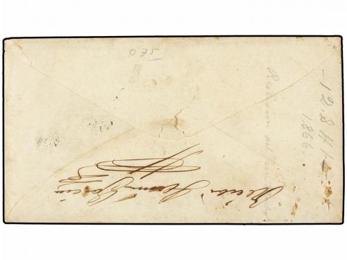 ✉ CUBA. Ed. 14, 15. 1866. HABANA a CÁRDENAS. 10 cts. azul y 