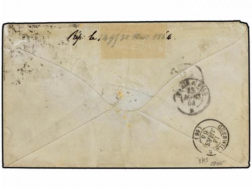 ✉ MEXICO. Sc. 10. 1861. MEXICO a FRANCIA. 4 reales rojo s. a