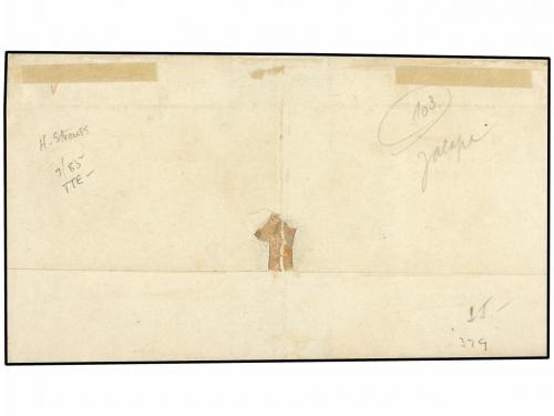 ✉ MEXICO. Sc. 12. 1867. JALAPA a PUEBLA. Frente de carta cer