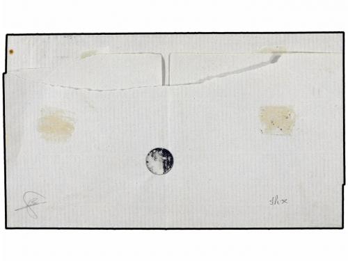 ✉ MEXICO. Sc. 1. 1856 (16 Dic.). MEXICO a PUEBLA. 1/2 real a