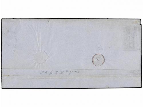 ✉ MEXICO. Sc. 20 (2), 23. 1865. DURANGO a PARRAL. 2 reales a