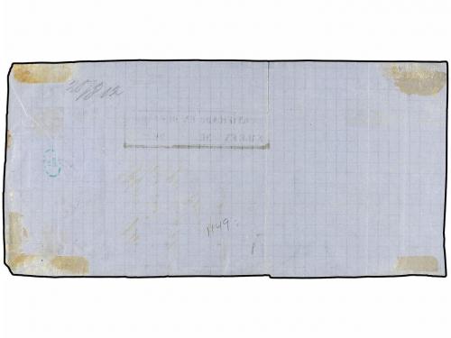 ✉ MEXICO. Sc. 50 (2), 59, 61. 1871. Frente de carta certific