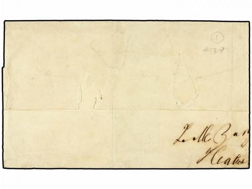 ¿ CUBA. 1872. HABANA a VERACRUZ. Circulada con sellos france