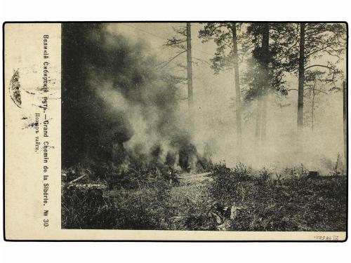 ✉ RUSIA. 1909 (Dec. 2). CHINESE EASTERN RAILWAY. Postcard fr