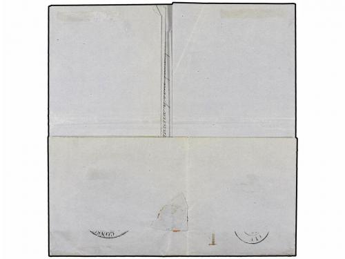 ✉ MEXICO. Sc. 7, 8. 1861. EMISIÓN DE 1861. Carta de MÉXICO a