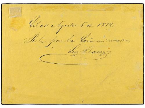 ✉ MEXICO. Sc. 98. 1872 (Aug 4th). GUANAJUATO. Registered fro