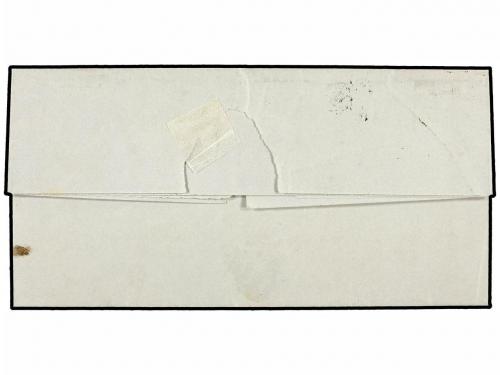 ¿ SUIZA. 1851. GINEBRA correo interior. 5 céntimos negro y r