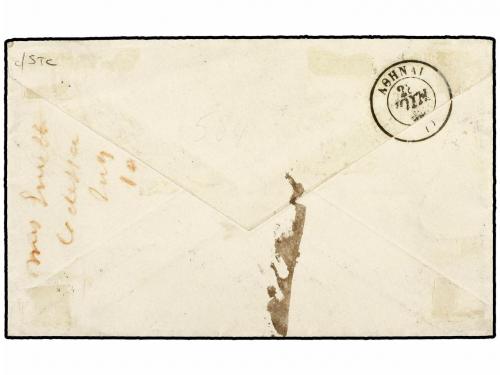 ✉ RUSIA. 1868. Cover to ATHENS, endorsed "Paid 20 kop" at to