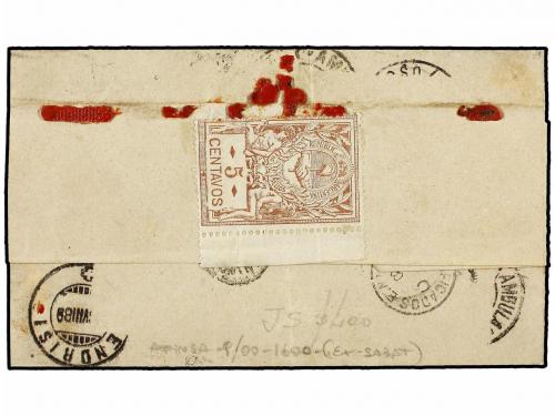 ✉ ARGENTINA. Sc. 35, 36. 1889 (7 Julio). SAN JOSE DE FLORES 