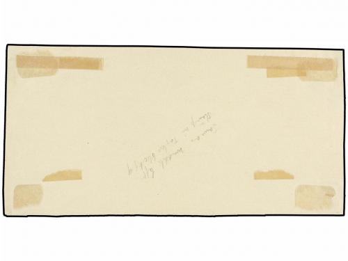 ✉ MEXICO. Sc. 5. 1857. Frente de CARTA CERTIFICADA circulada