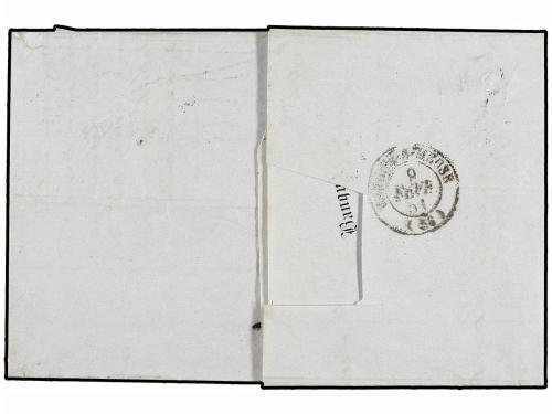 ✉ FRANCIA. Yv. 4 (4). 1851. SEDAN a VERDUN. 25 cts. azul (4)