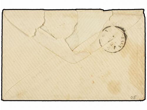 ✉ MEXICO. 1865. TARBES al CUERPO EXPEDICIONARIO EN MÉXICO. 2